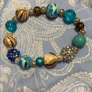 Bracelet Handmade Beaded Stretchy